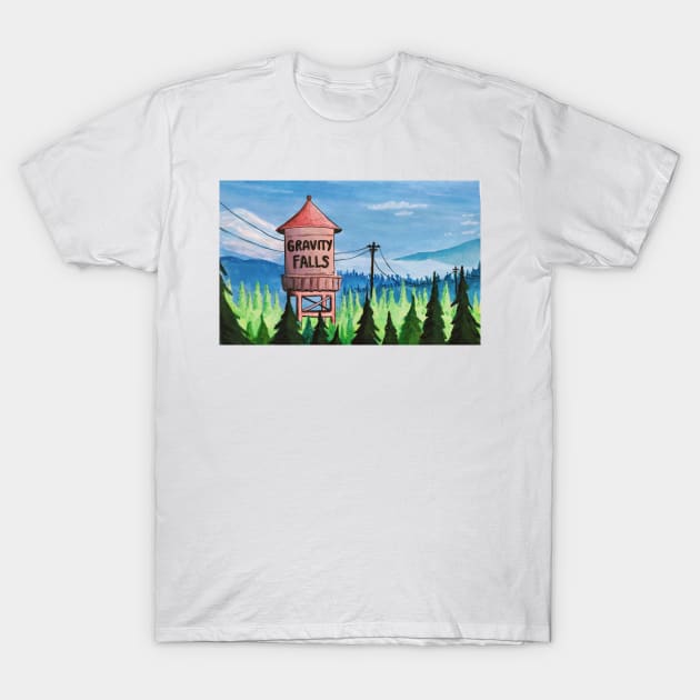Gravity Falls water tank T-Shirt by emmawtj